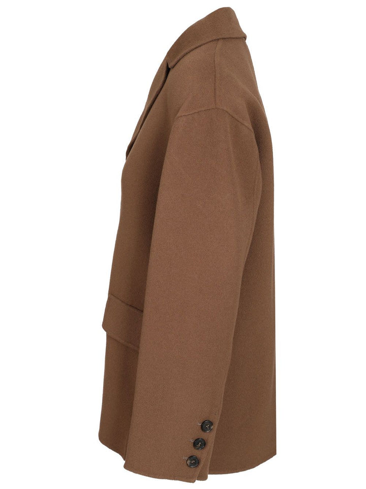 'S Max Mara Single-Breasted Double Wool Jacket Giacche - Marrone | 5df56cefae0ebb31cd45c2712dc11d3d945bf5cc