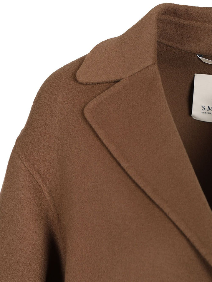 'S Max Mara Single-Breasted Double Wool Jacket Giacche - Marrone | 973c6e3932532661e5ee276f0960d9f4283f0326