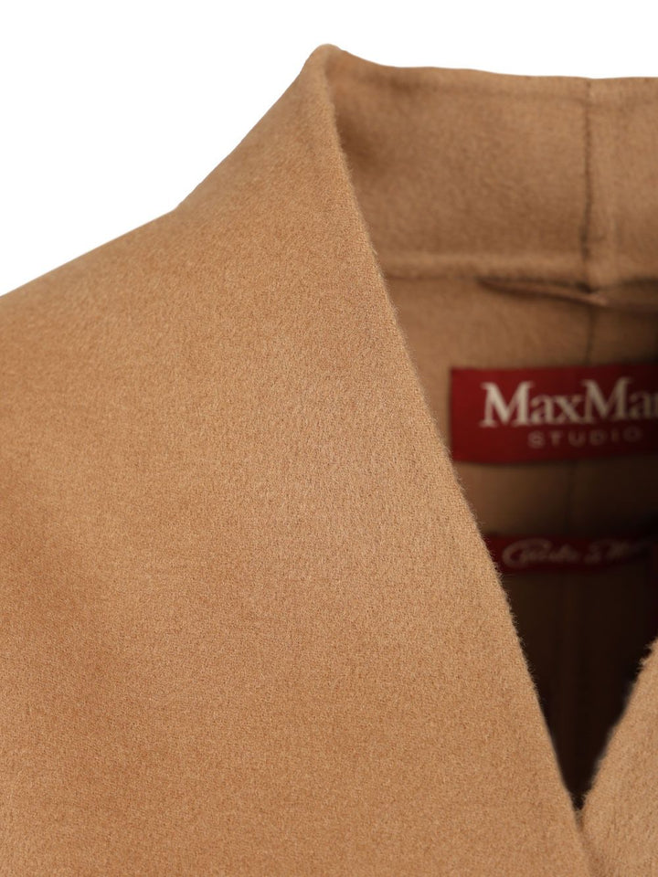 Max Mara Studio Cardigan Coat Coats - Beige | 6b4500b40cee180f5b992789cc7dd1e7fb99e732