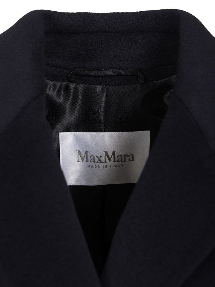 Max Mara Madame Short Coat Coats - Blu | dea6acd2cbff616465426bce19d3eedd3c7dd1d1