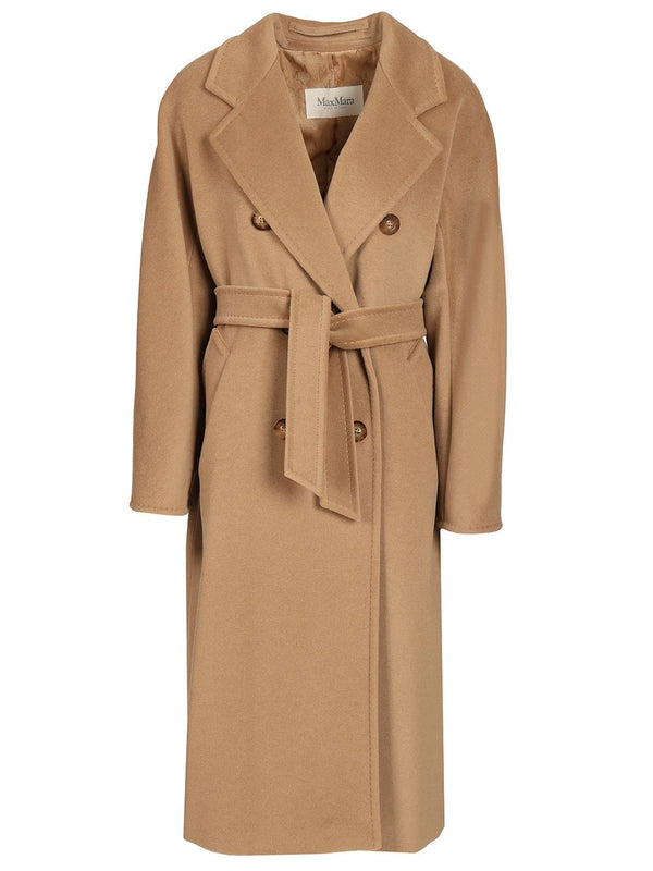 Madame Double-Breasted Coat Coats Beige