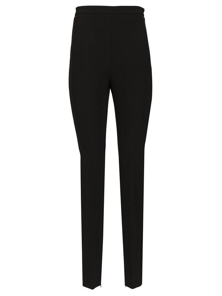 Max Mara Studio Slim Stretch Cady Trousers - Nero | 809db8afdfc9d2ff66f5414e662bfb1e2d0b9874