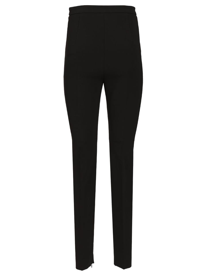 Max Mara Studio Slim Stretch Cady Trousers - Nero | 46279b10427124724fc1299983b9ac6e2011b930