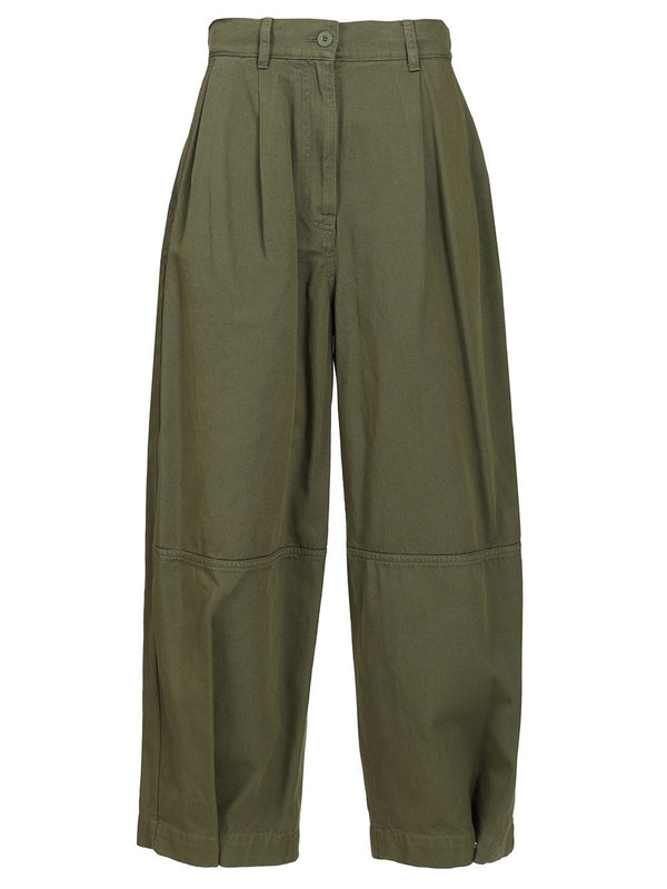 Wide Leg Trousers Verde