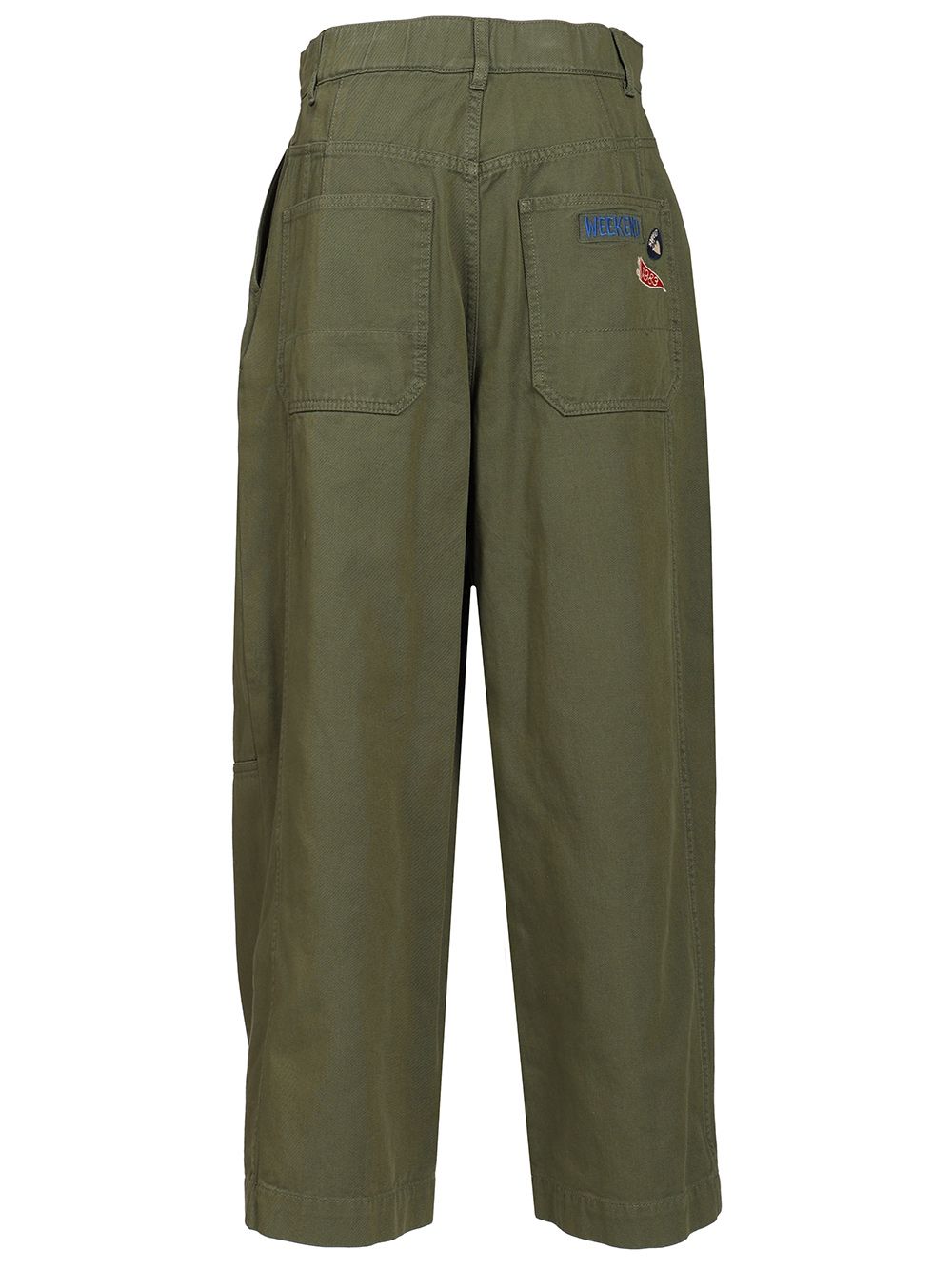 Weekend Max Mara Wide Leg Trousers - Verde | deb7b6078cccbad4c04853713f197d11853d6f55