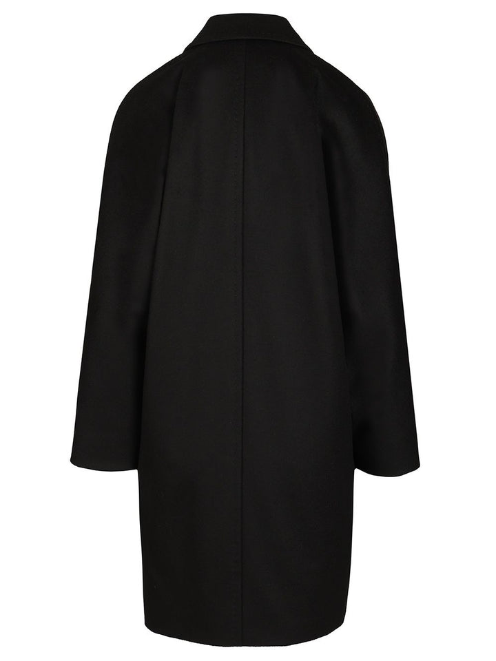 Max Mara Studio Mastro Midi Double Breasted Coat Coats - Nero | 7ee6e29d7edce5cae1445e911246900db6d206d5