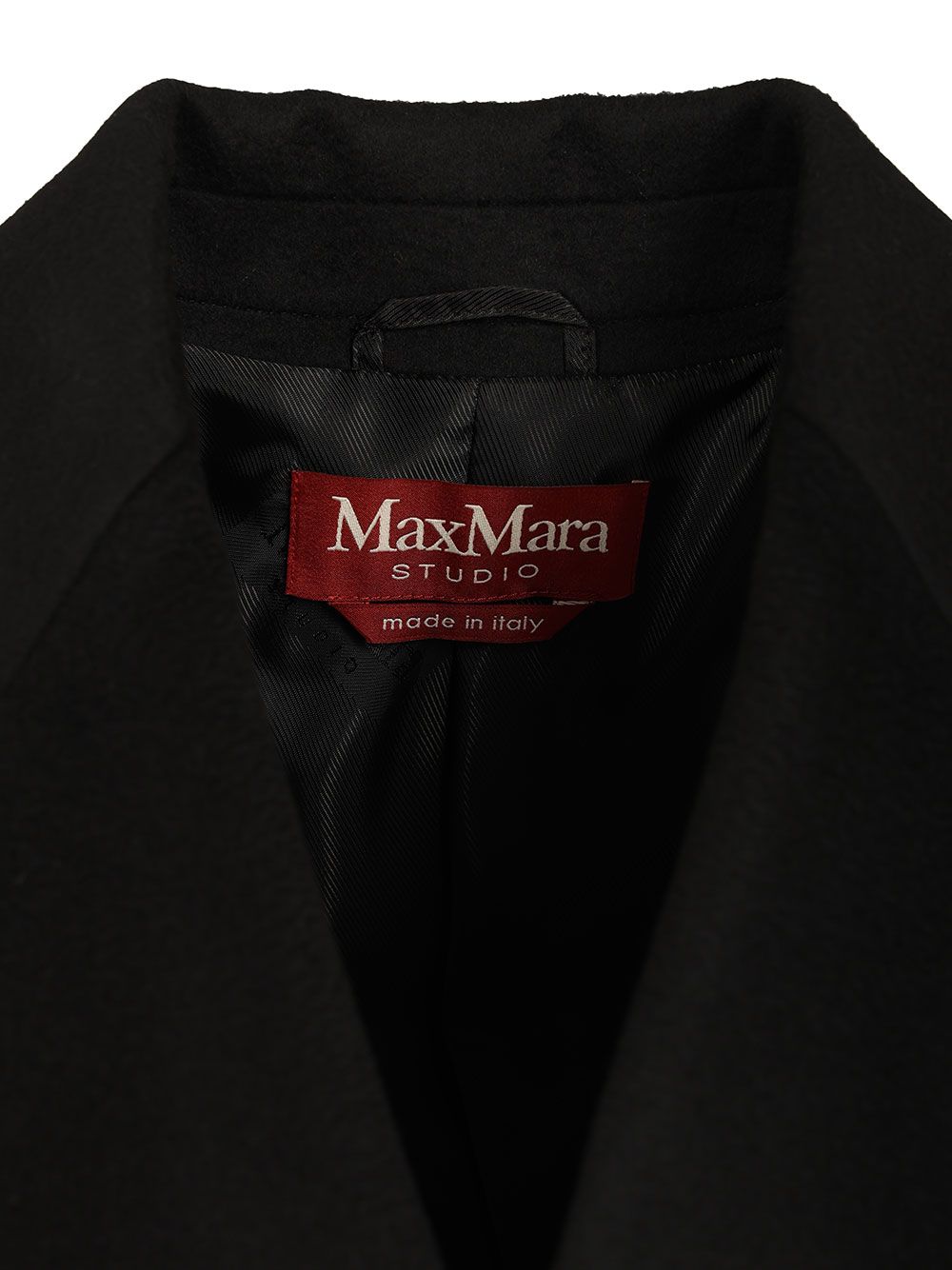 Max Mara Studio Mastro Midi Double Breasted Coat Coats - Nero | f66a5bab8e84af23173e5046a66623dbab396546