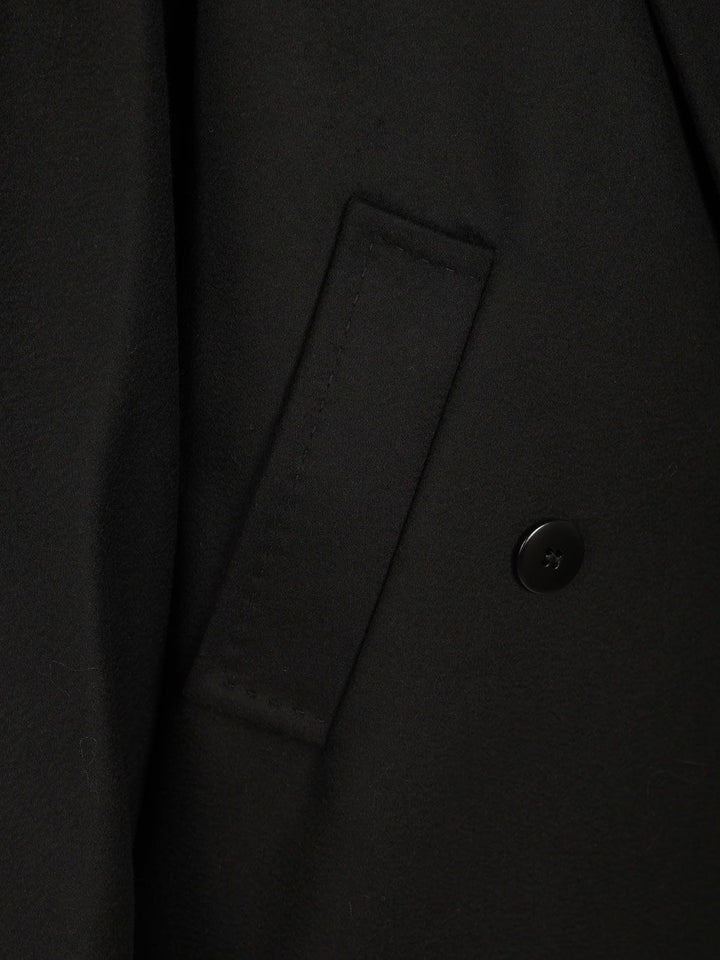 Max Mara Studio Mastro Midi Double Breasted Coat Coats - Nero | 62c0022d47fdb4b0f8fbc5861eb6f128e45327fb