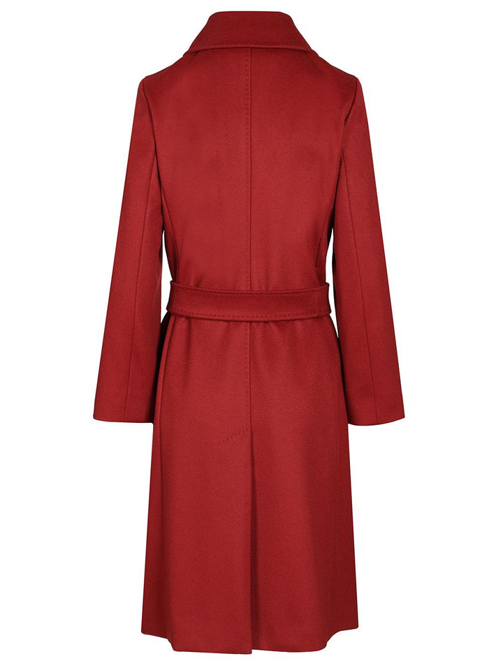 Max Mara Studio Dressing Gown Coat Coats - Rosso | 838e2021aee95fb2a788de864122c0221e6340a7