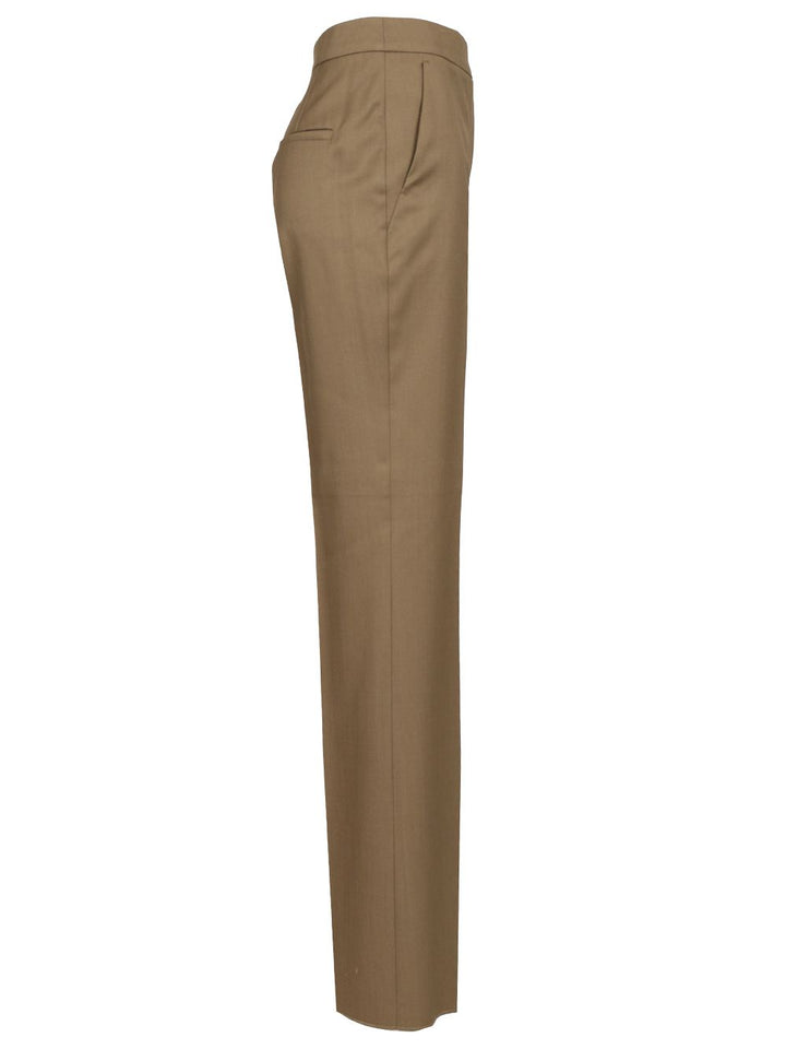 Max Mara Straight Trousers - Beige | 53e51ff0ab1f1a4af9836e6292ac4001be6058be