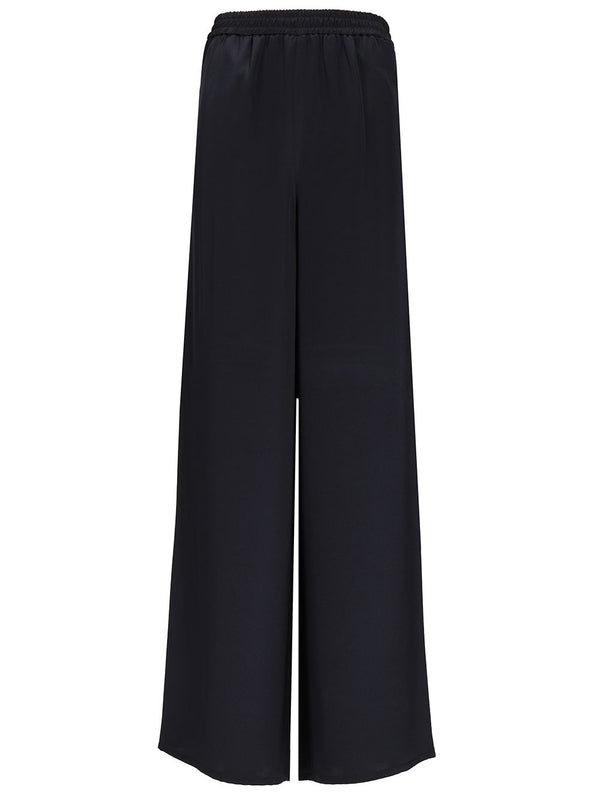 Soft In Heavy Silk Trousers Blu
