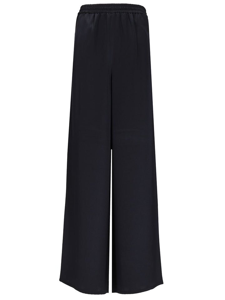 Max Mara Soft  In Heavy Silk Trousers - Blu | dd84cc5fda2304d35bbe883ce6b0a740887ffbdd