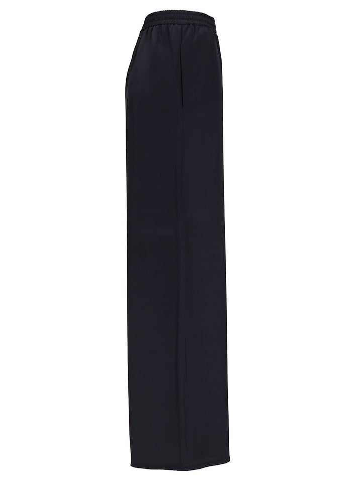 Max Mara Soft  In Heavy Silk Trousers - Blu | bd8ea233abe7ef37f75edd3c703cc1575b73296d