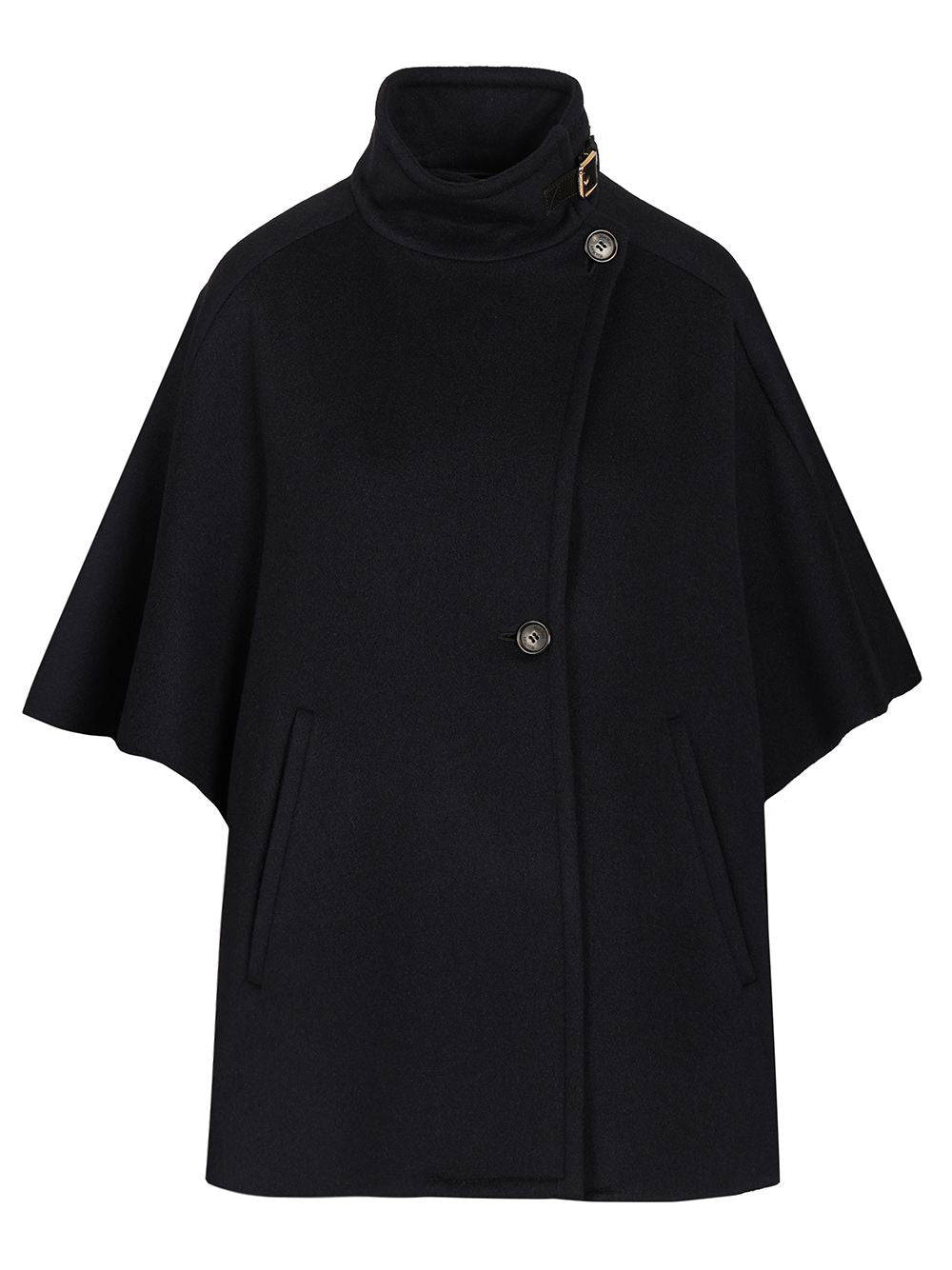 Max Mara Oversized Cape In Cashmere Drap Giacche - Blu | ecd0dd990e6639bb687967f97fdf996cd2fb789c