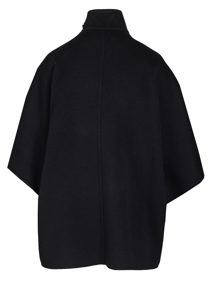 Max Mara Oversized Cape In Cashmere Drap Giacche - Blu | d77e69aa1a883408d1d0b2f6199fee45b9de739c