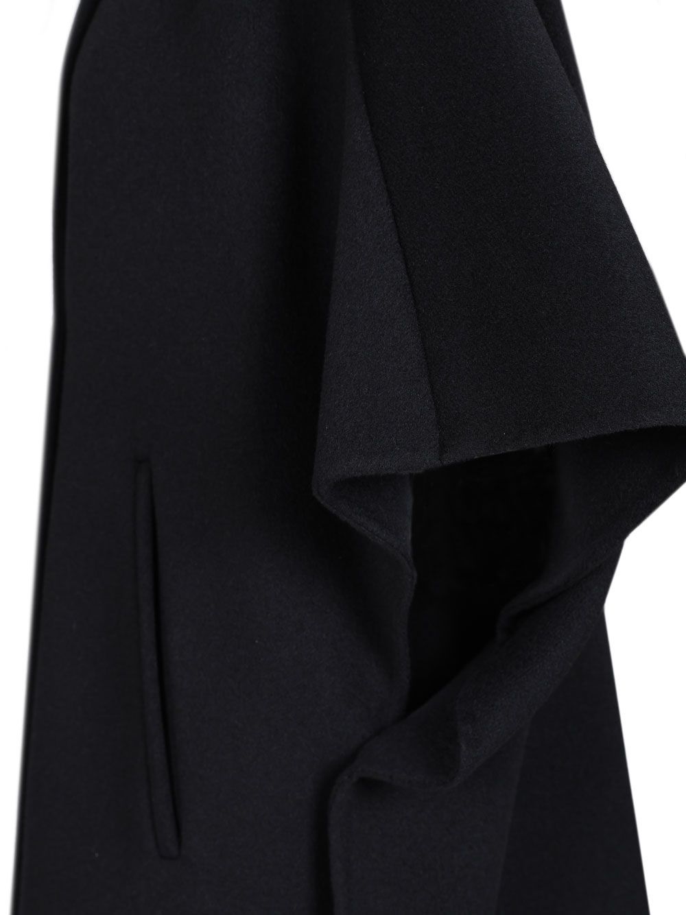Max Mara Oversized Cape In Cashmere Drap Giacche - Blu | 45d05fb0ab1b2fbbde38950665598c80d20633f0