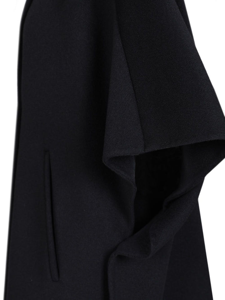 Max Mara Oversized Cape In Cashmere Drap Giacche - Blu | 45d05fb0ab1b2fbbde38950665598c80d20633f0