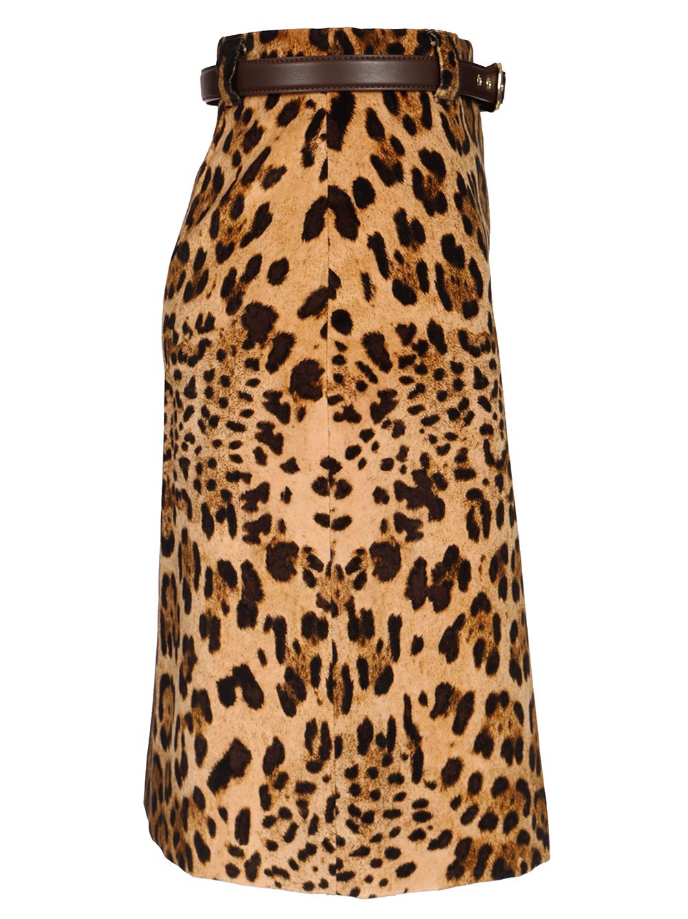 Max Mara Studio Printed Velvet Flared Miniskirt Gonne - Animalier | 61bda1bd9c3eedfa6d41776013db92b90f53c7af