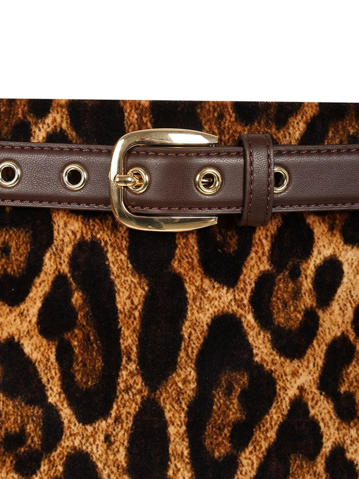 Max Mara Studio Printed Velvet Flared Miniskirt Gonne - Animalier | 968e9d3867ca5afd6645a9c46ef53dc3628d111e