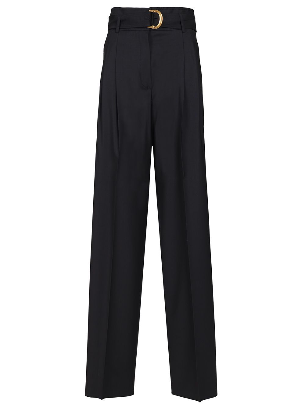 Max Mara Studio High-Waisted Trousers - Blu | 5479a63153153b02b94811b6b6aa612d4c2ff522