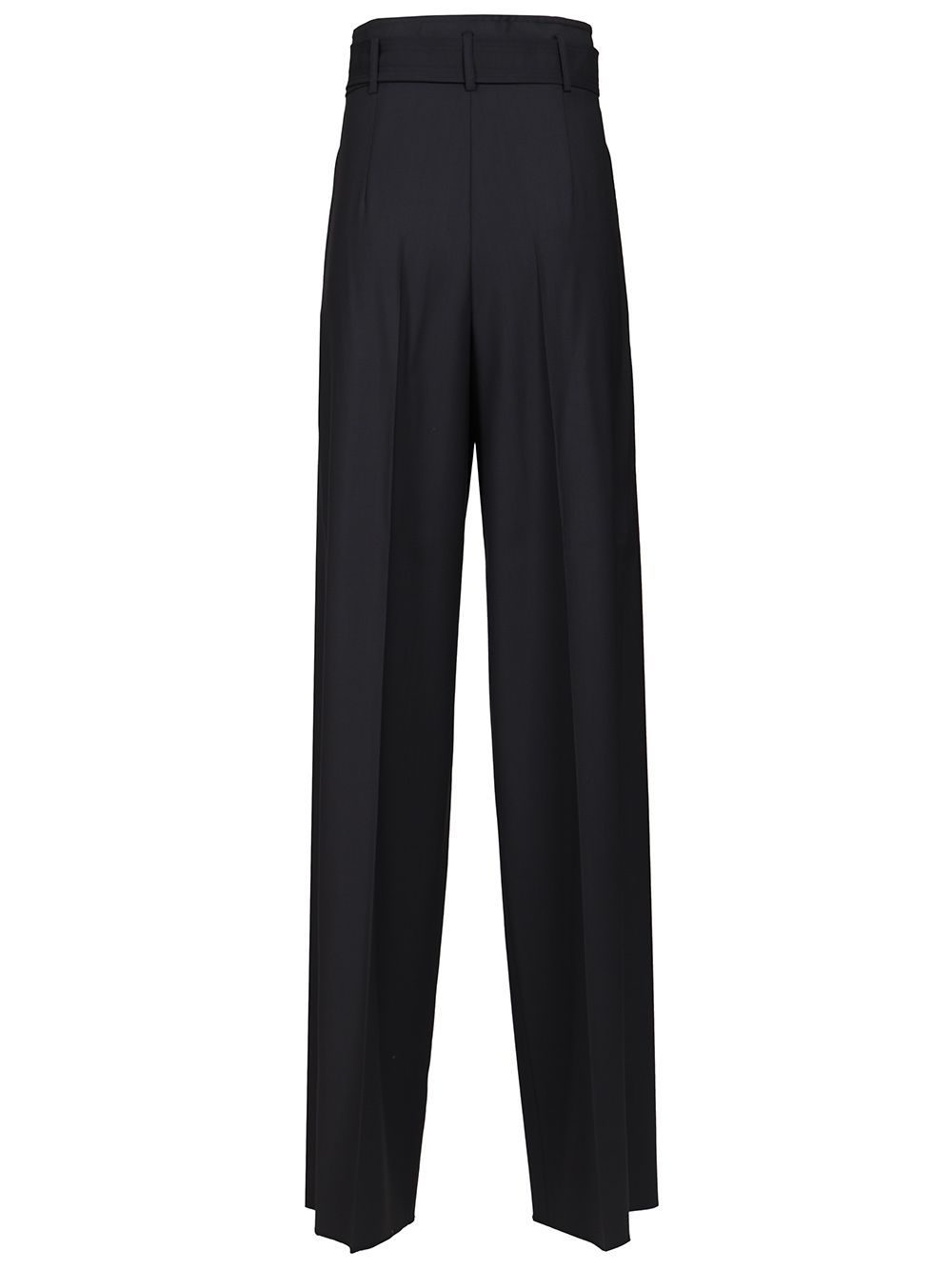 Max Mara Studio High-Waisted Trousers - Blu | cceb064ff2c2576ed32e474b703ea635d04a5874