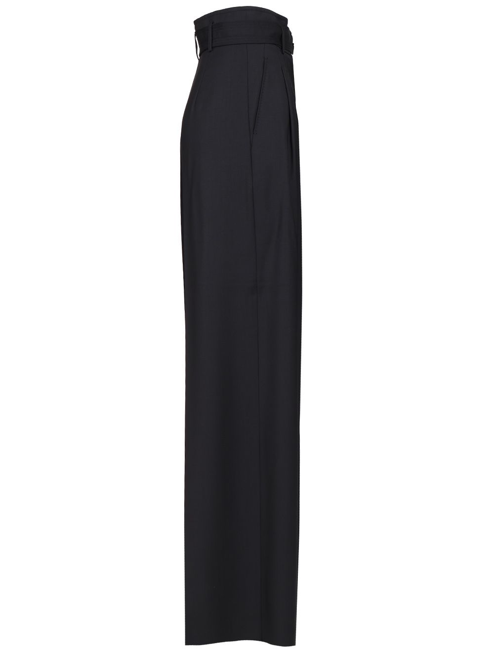 Max Mara Studio High-Waisted Trousers - Blu | 291a0facc3253215b1bd2fc6de14ba209d883157