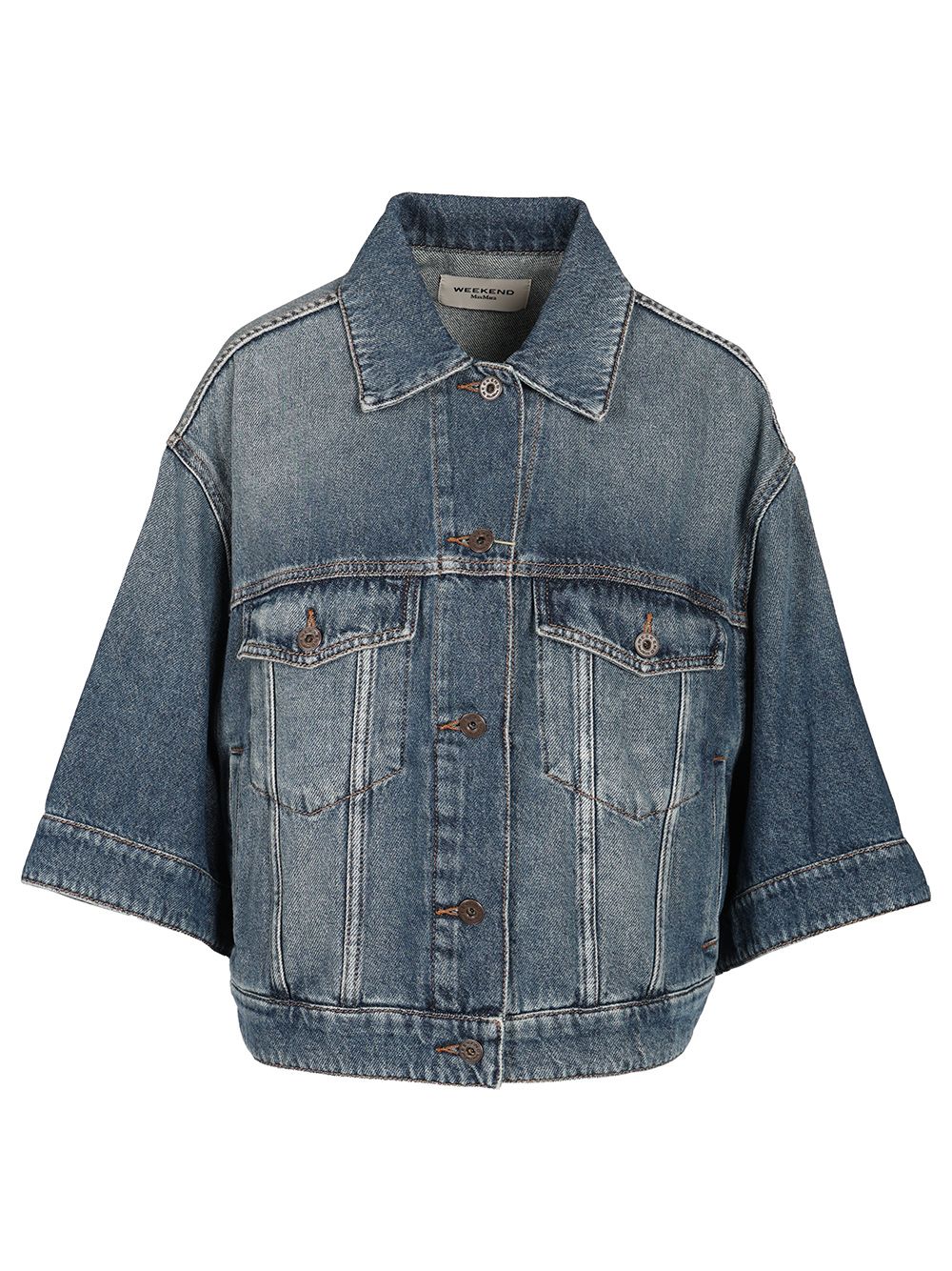 Weekend Max Mara Half-Sleeved Jacket Giacche - Blu | 26ab1dcfcc2e461f38a86282ac204283790812a7
