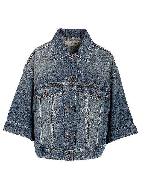 Half-Sleeved Jacket Giacche Blu