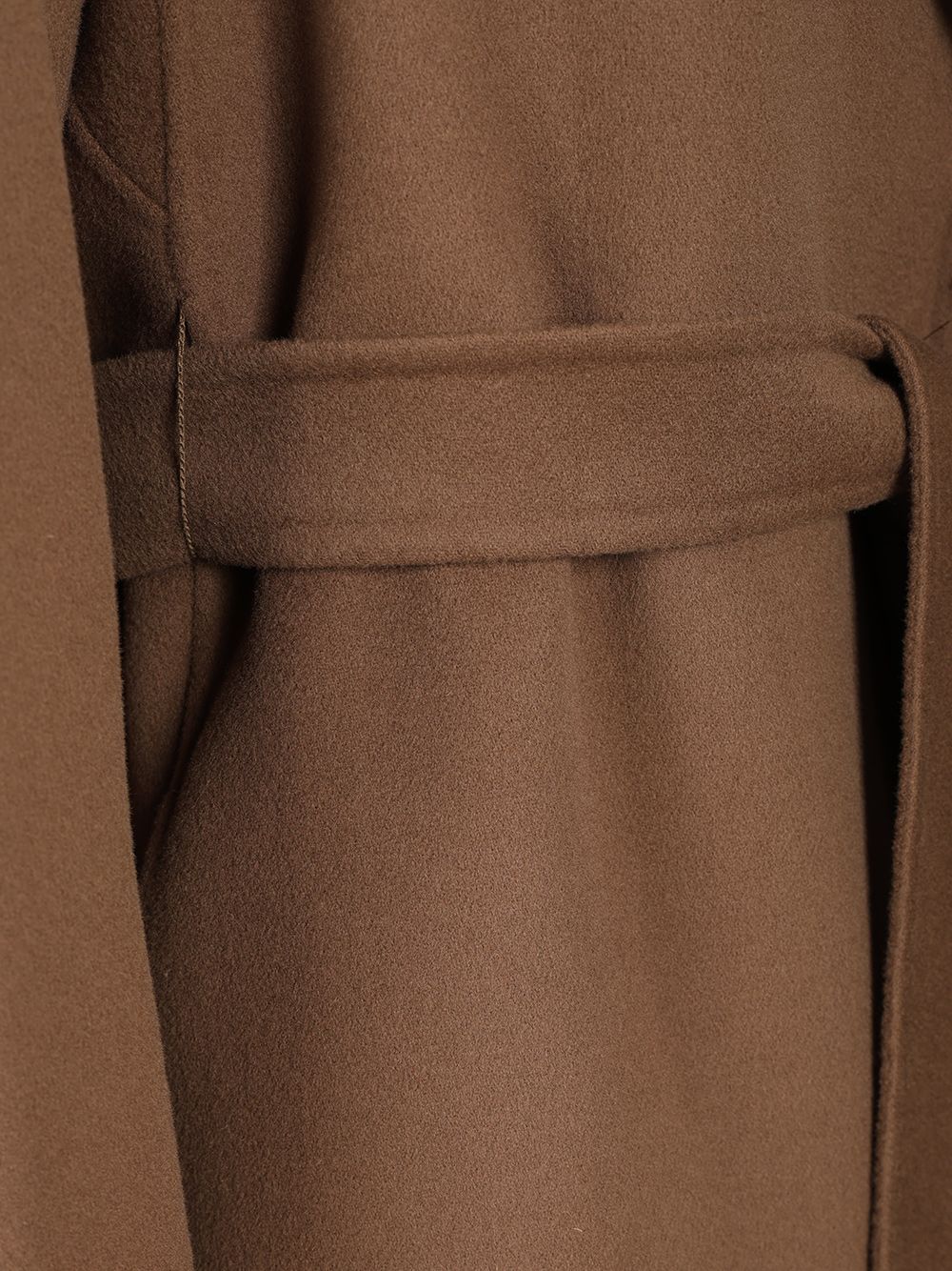 'S Max Mara Midi Coat In Wool Drap Coats - Marrone | 25c9cc10caadc3d0593e6a3dd4142369def6fc22