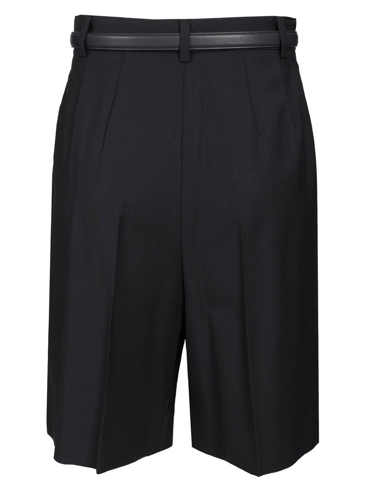Max Mara Studio Tailored Bermuda Shorts Trousers - Blu | 0b804ff16687f06dd63990298f48f1960ac0681d