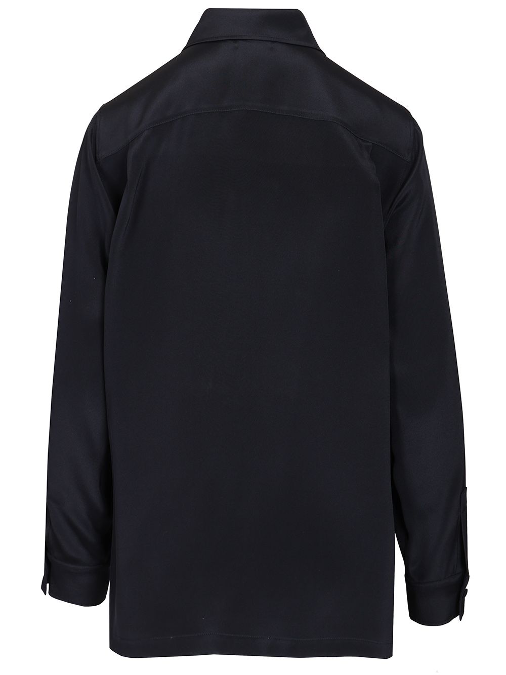 Max Mara Shirt In Silk Crêpe De Chine Shirts - Blu | a8fae6ba41ec9ca33409488c57a741f175246df5