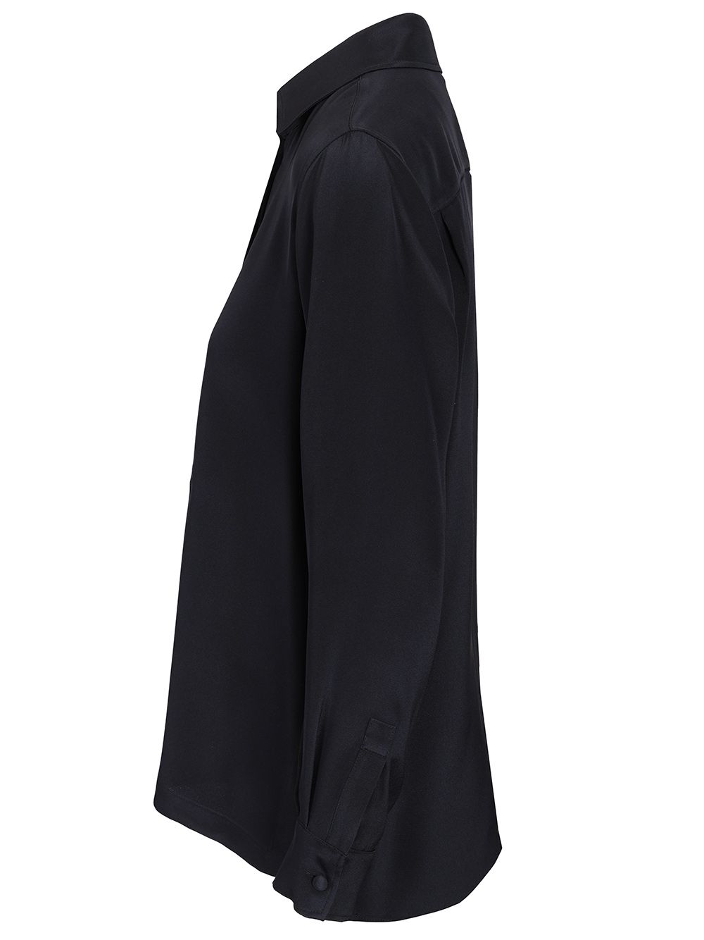 Max Mara Shirt In Silk Crêpe De Chine Shirts - Blu | 044000455c7d3fa2e81ad9a4a7e88f846e10ffcb