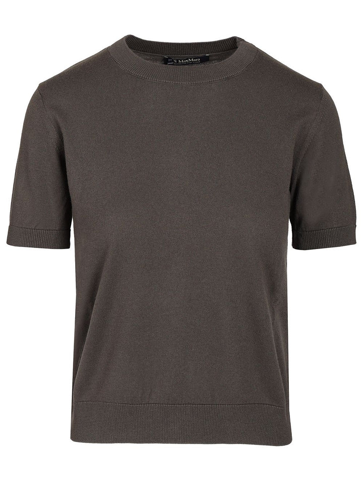 'S Max Mara Sweater In Cotton, Silk And Cashmere Yarn Knitwear - Grey | 9907dafb5b594ffd46200c68d8de108f7cbffee3