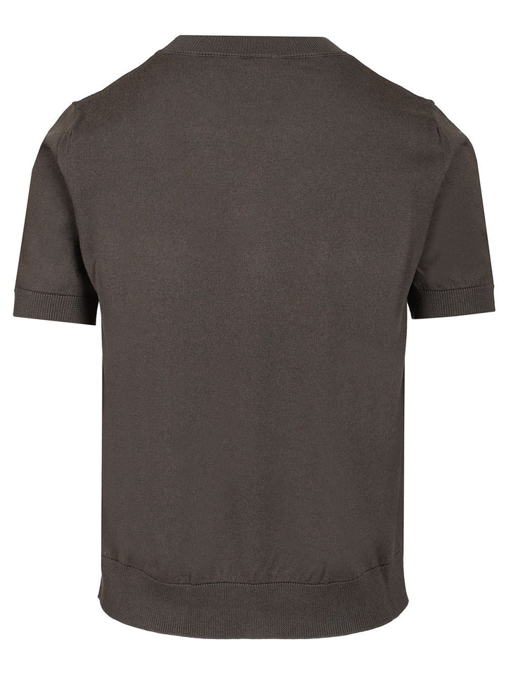 'S Max Mara Sweater In Cotton, Silk And Cashmere Yarn Knitwear - Grey | 089cb0ff1c10b1d35cf5a80b9da60ac4c6d1f217
