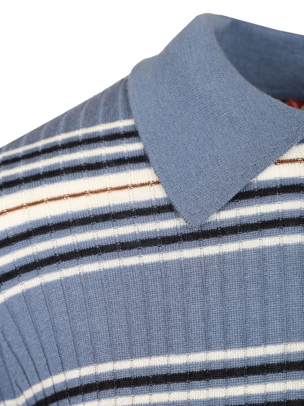Max Mara Studio Tallero Short Sleeves Striped Polo Knitwear - Multicolor | 58544d00688c3d0edf49c604667b116ae1792c59