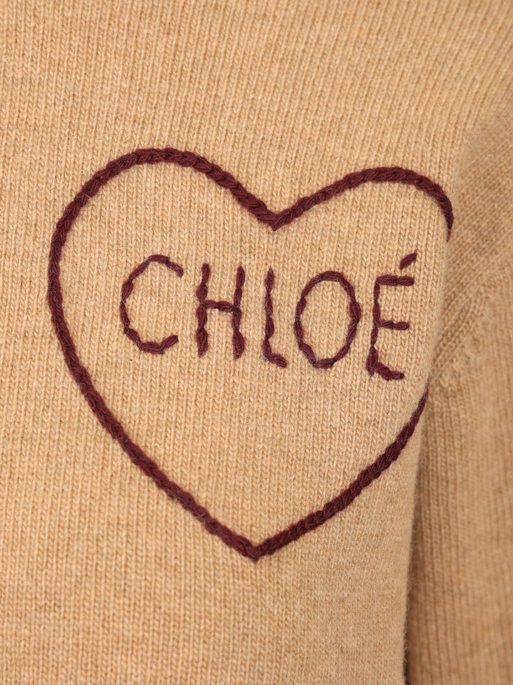 Chloe' Chloe Heart Cardigan Contrast Piping Knitwear - Rose | 4286e99ffb5af8dc4558e65f7fa13ff7a654d888