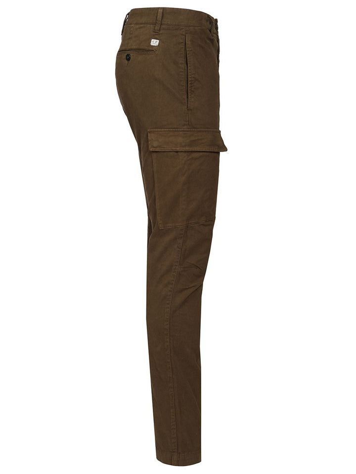 C.P. Company Cargo  Made Of Stretch Cotton Satin Trousers - Verde | f3d9bdfb4e2328e15070cf5ac8d99b9cb2cd7a7b