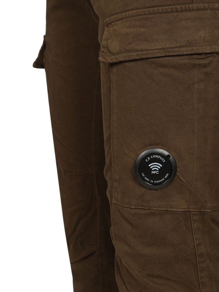 C.P. Company Cargo  Made Of Stretch Cotton Satin Trousers - Verde | f9cadf93c2a71ef7eadd9216119773372fbf9b5d