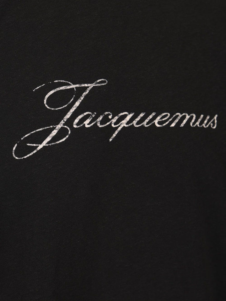 Jacquemus With Writing T-Shirt - Nero | 1a56569edca9395e91852c2e5d017164dd508584