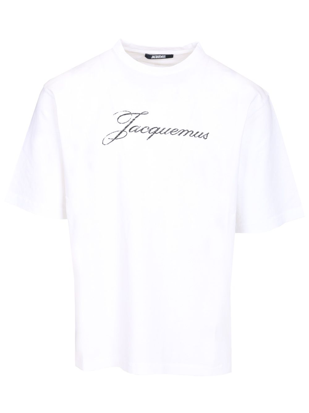 Jacquemus With Writing T-Shirt - Bianco | 213a7e4d9ded0411b8c23f5a460213f209196eac