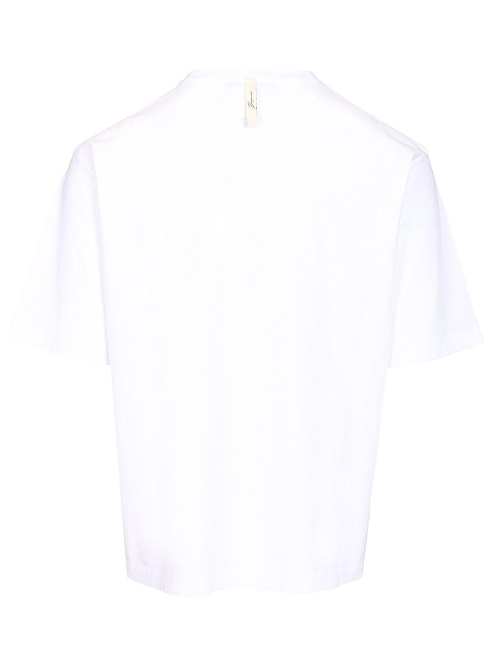 Jacquemus With Writing T-Shirt - Bianco | b0f253cb0a2fe81b181df583539ed9a2a8eedf16
