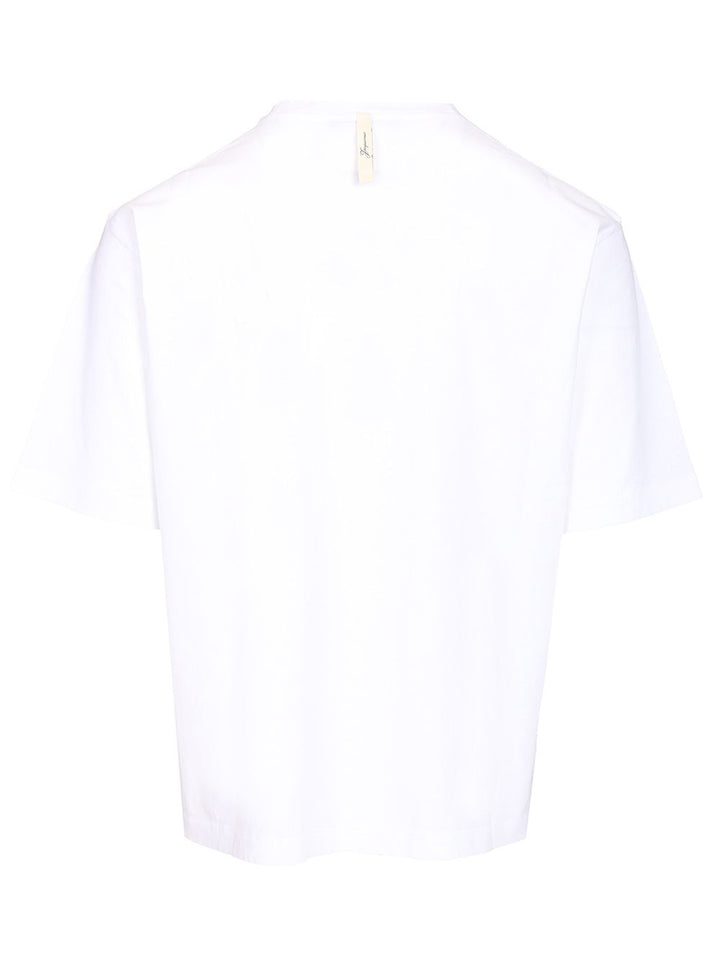 Jacquemus With Writing T-Shirt - Bianco | b0f253cb0a2fe81b181df583539ed9a2a8eedf16