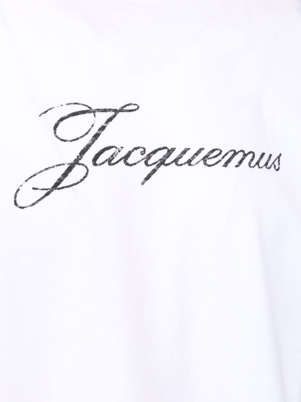 Jacquemus With Writing T-Shirt - Bianco | bcdcfe9d61346b3af9bc3220cfe79e07aa25162f