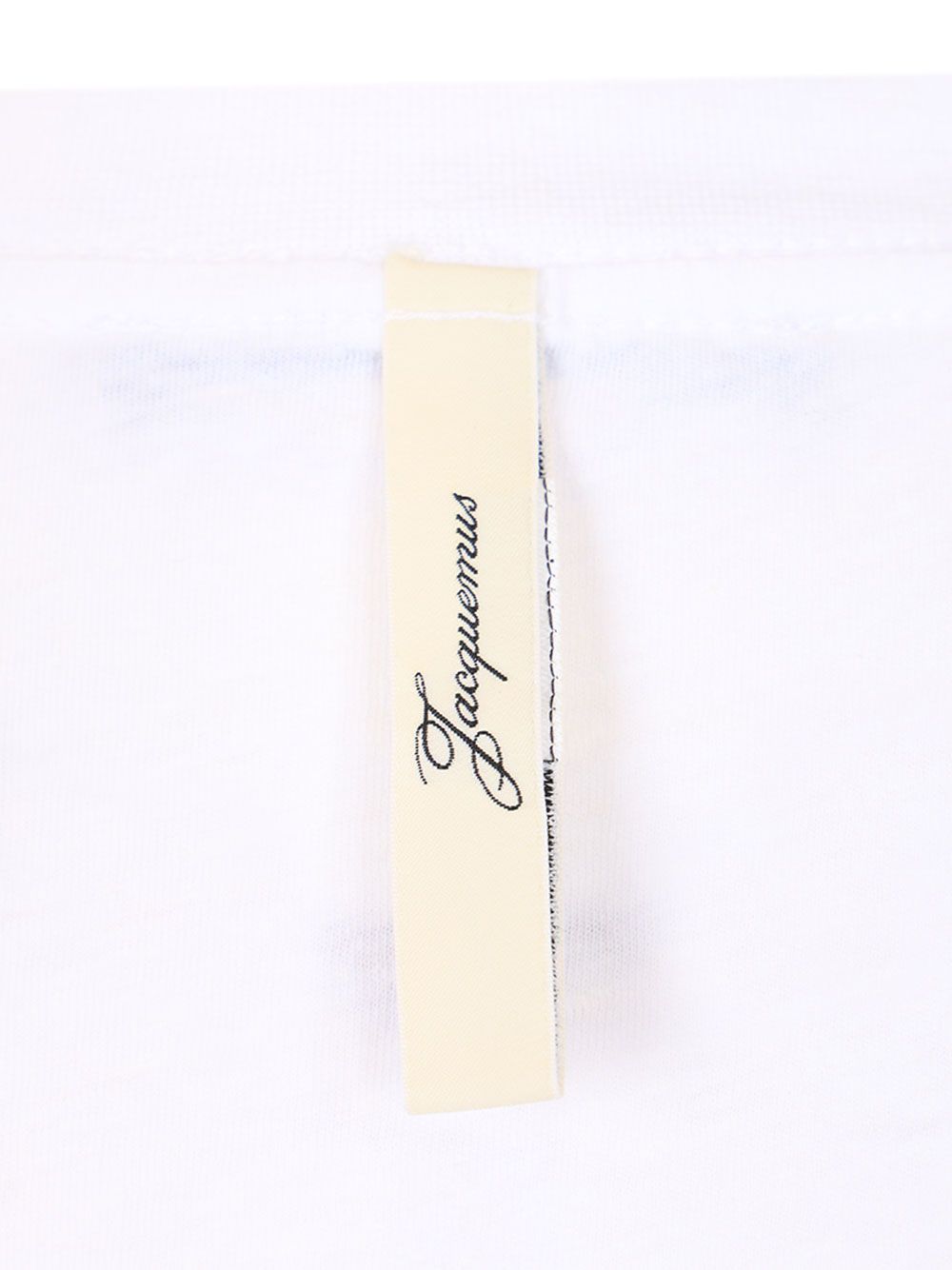 Jacquemus With Writing T-Shirt - Bianco | d7149989c45be3a95f28eaca6f3f9841eb0bd299