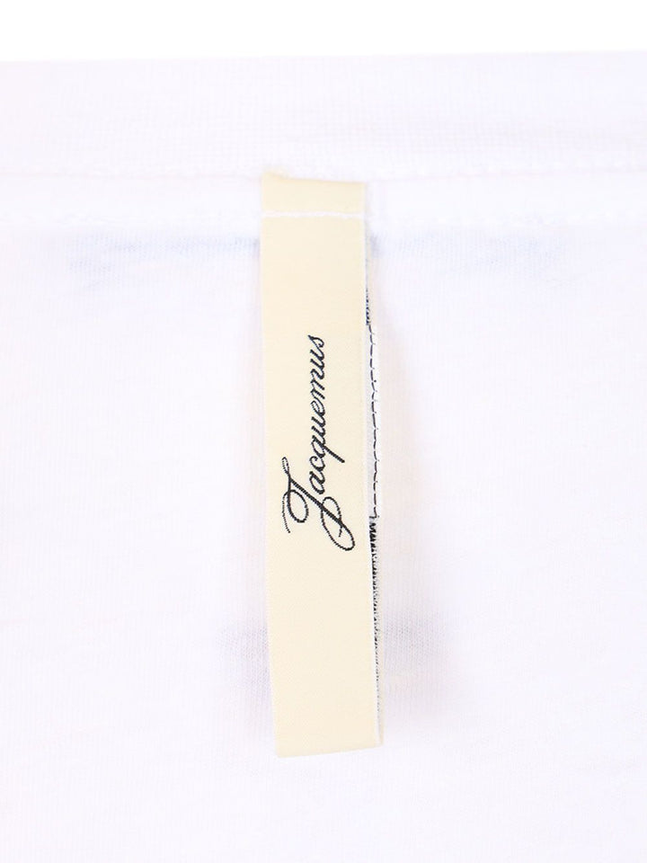Jacquemus With Writing T-Shirt - Bianco | d7149989c45be3a95f28eaca6f3f9841eb0bd299