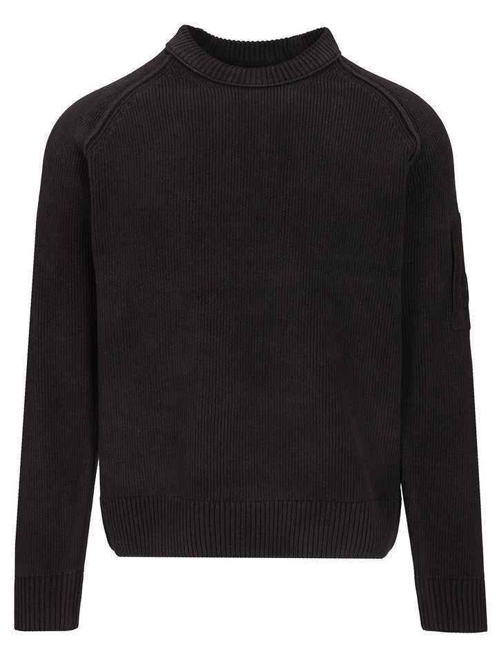 C.P. Company Sweater Made Of Cotton Chenille Knitwear - Blu | 80f7086ce96a02fcccccfa737ea8b450f46956d8