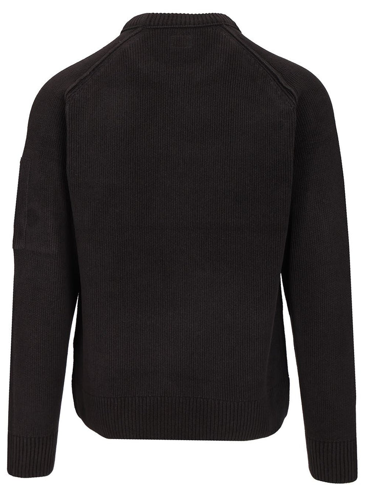 C.P. Company Sweater Made Of Cotton Chenille Knitwear - Blu | 80b2fecbc85b5d1016df0c723e3aafaf01e7baf3