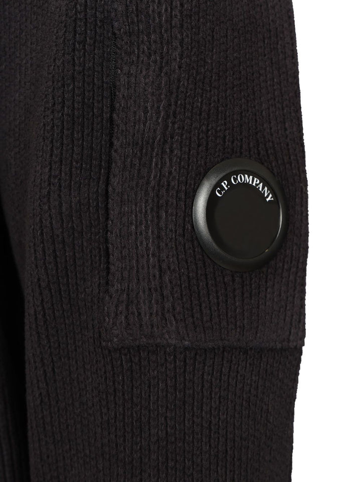 C.P. Company Sweater Made Of Cotton Chenille Knitwear - Blu | e697774054061a5941ab020037ccfb6947057c3c