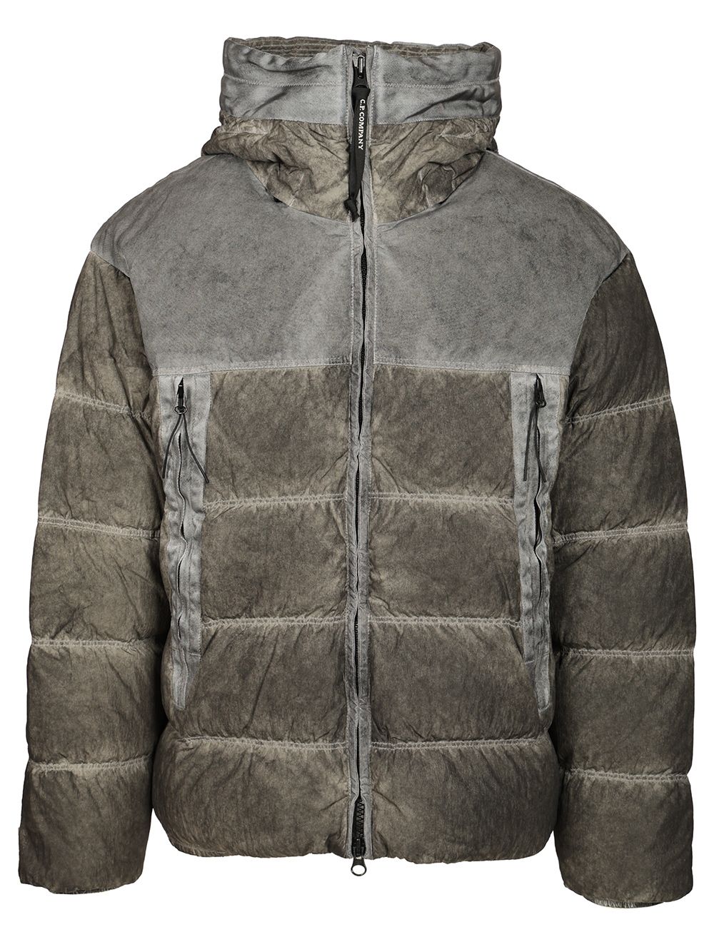 C.P. Company Eco-Chrome R Mixed Goggle Down Jacket Coats - Nero | 94a4f3c286c3007b987a2e6689d6225eca2a8b9e