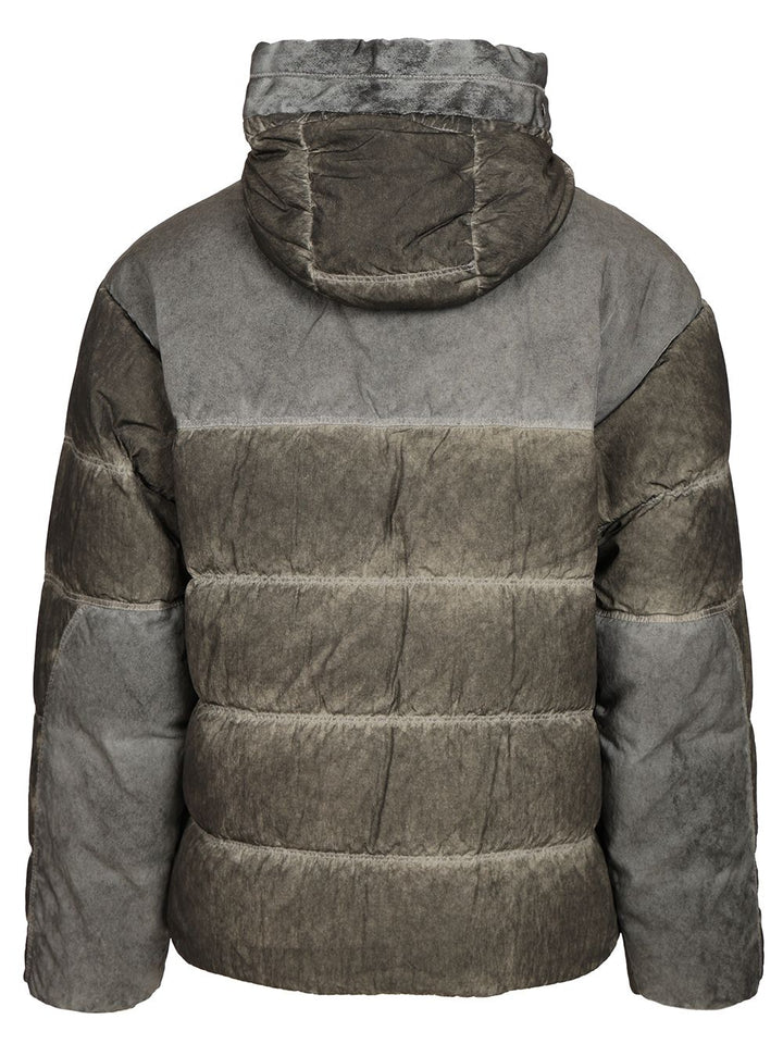 C.P. Company Eco-Chrome R Mixed Goggle Down Jacket Coats - Nero | 8be80f34d9ffcd4ab282917467ab76052139ace9